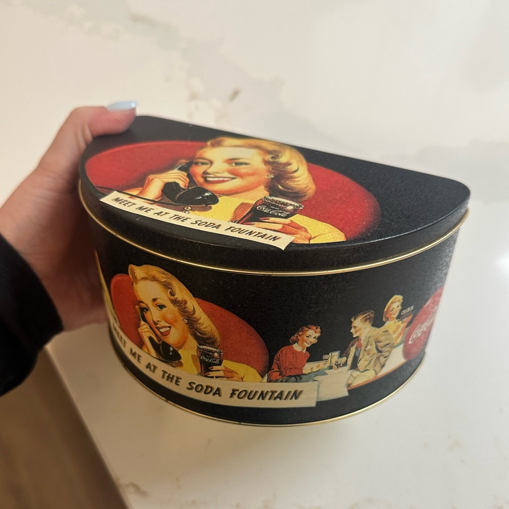 Antique Coca Cola tin box